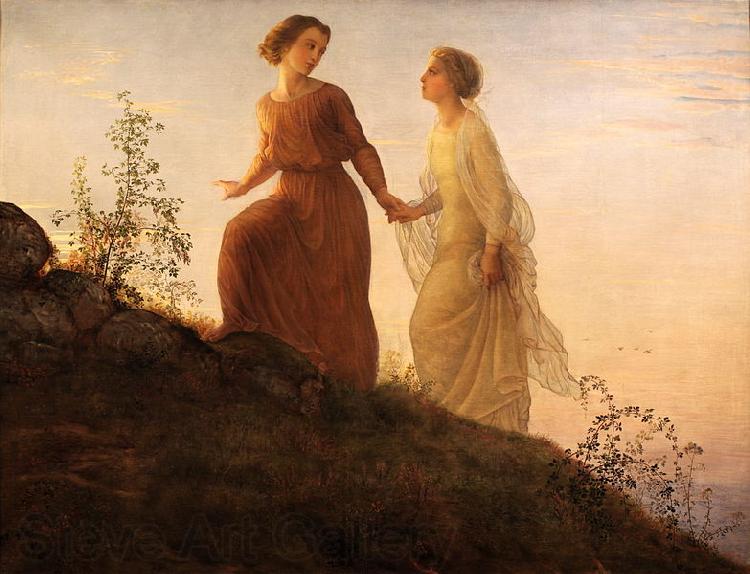 Louis Janmot Poem of the Soul  On the mountain Germany oil painting art